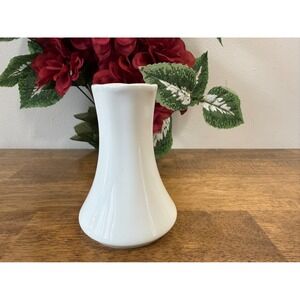 Vintage Bauscher Weiden Bavaria Porcelain Vase White Mid Century Germany‎ MCM